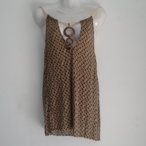 Free People Tops - *SOLD* Free People Braided Strap Tunic Top